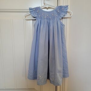 Will'beth smocked dress cottagecore prep English prairie pastoral embroidered